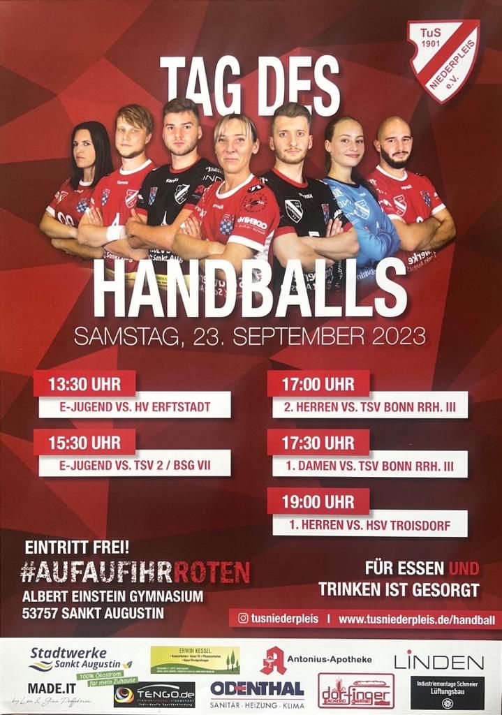 Read more about the article Handballtag beim TuS Niederpleis: Siege, Spannung und Gemeinschaft am 23.09.2023
